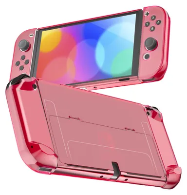 Zdjęcie produktu dla Obudowa ochronna 3-w-1 do konsoli Nintendo Switch OLED, kompatybilna z dokowaniem