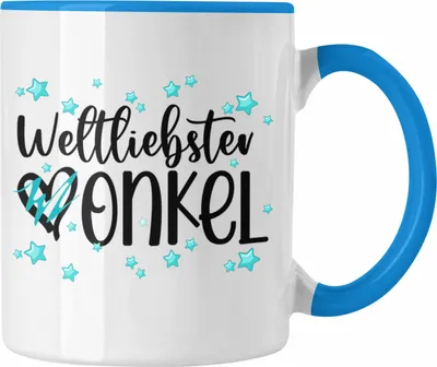 Produktbild von Trendation - Bester Onkel Tasse Geschenk Tassen Geburtstag Geschenkideen Weihnachten (Blau)