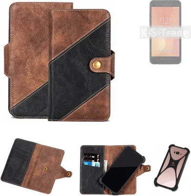 Produktbild von K-S-Trade Handyhülle Schutzhülle Bookstyle Case kompatibel mit LG Electronics V50S ThinQ Klapphülle Cover Hülle Schutztasche 1x