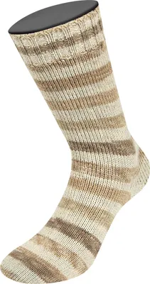 Produktbild von Lana Grossa - Meilenweit 100g Alpaca Mix 2305 hellbeige kieselgrau camel graubraun