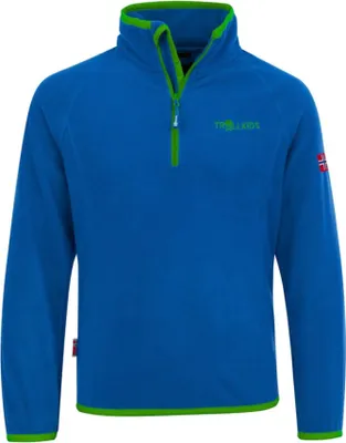 Produktbild von TROLLKIDS Nordland Half Zip Kinder Fleece Pullover blau 152