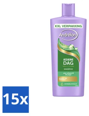 Productafbeelding van 15 x Andrélon Shampoo "Elke Dag" - 685 ml - Voordeelverpakking - 15 stuks