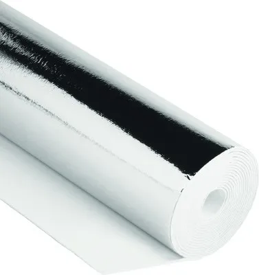 A roll of reflective insulation material.
