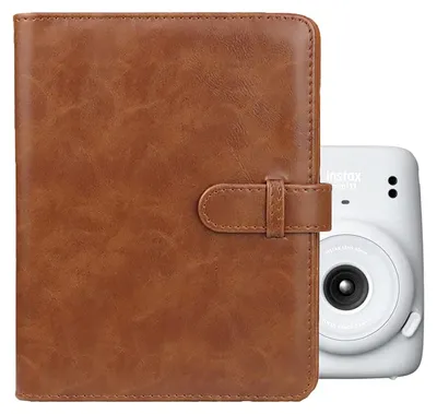 Mini Fotoalbum 128 Fächer PU-Leder für Instax Mini & Polaroid