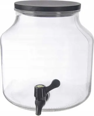 Image de Pichet avec robinet 5,2 l Verre à limonade avec couvercle Distributeur de boissons