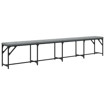 Immagine prodotto di Panca da Pranzo Grigio Chiaro 248x32x45 cm in Acciaio e Tessuto