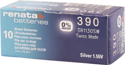 Produktbild von RENATA Silberoxid-Knopfzellen, 0% Quecksilber, 10 Stk., R301-R399