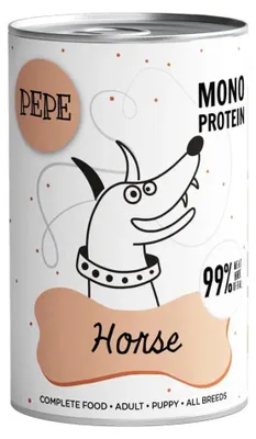 Obrázek produktu pro Krmivo pro zvířata Pepe Horse - mokrá krmiva pro psy - 400 g