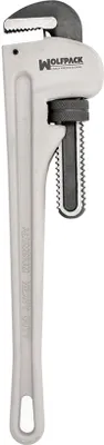 Image de Stillson Clé à molette robuste en aluminium, 45,7 cm (18 pouces) clé à tube, clé de plomberie, clé à tube, tournevis.