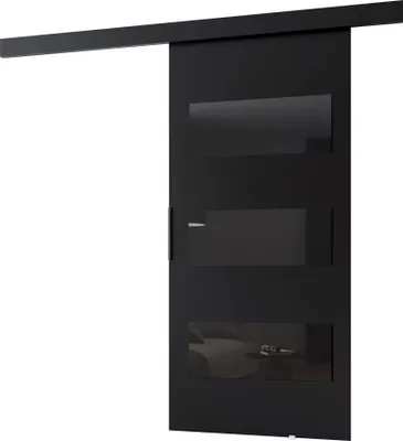 Produktbild von Minio, Schiebetür "CLEAN E", Zimmertür, 106 cm, Schwarze Farbe