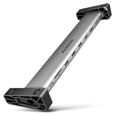 Immagine prodotto di AXAGON Axagon HMC-10HLS dock per laptop/replicatore di porte USB 3.2 Gen 1 (3.1 Gen 1) cablato Type-C nero, grigio