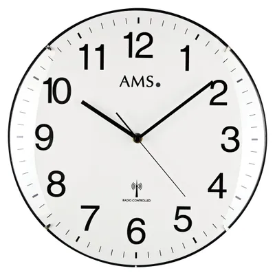 Produktbild von AMS Funk-Wanduhr, Funkwerk, D32x5cm, 5960