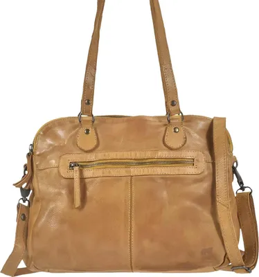 Produktbild von Bear Design Umhängetasche Leder Handtasche Damentasche 33x25cm gelb
