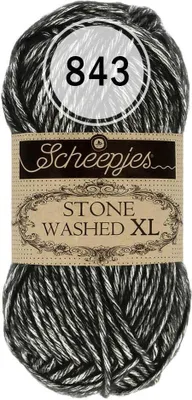 Produktbild von Scheepjes Stone Washed XL 50g (843) Black Onyx