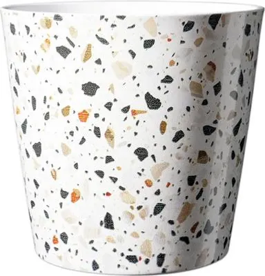 Produktbild von Pflanztopf Soendgen Keramik Ø 14 cm H 13 cm weiß schwarz braun