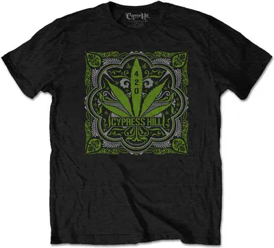 Obrázok produktu pre Cypress Hill 420 Leaf Black L Tričko