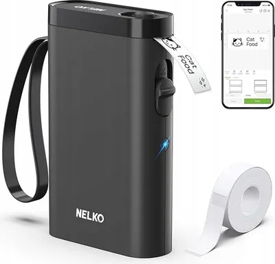 Obrázek produktu pro Mini tiskárna štítků NELKO s Bluetooth, 203 DPI,  model 2024, HIT!