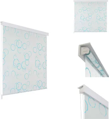 Image de vidaXL Rideau de douche 160x240 cm motif de bulles - rideaux de douche