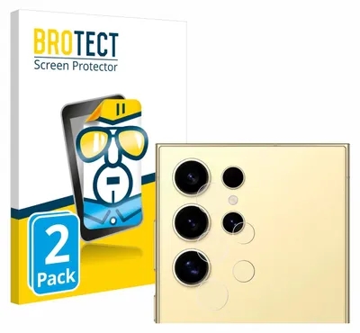 Produktbild von 2x Für Samsung Galaxy S24 Ultra (NUR Kameraschutz) Schutzfolie BROTECT Displayschutz Display Schutz Folie Klar Transparent