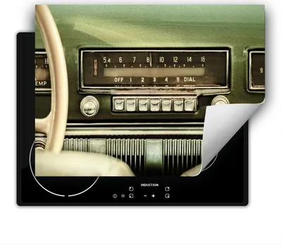 Produktbild von DarHaus Herdabdeckplatte 80x52 cm Anti Rutsch Matte Aufrollbar, Radio - Auto