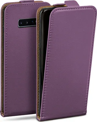 Immagine prodotto di Custodia a libro moex® compatibile con Samsung Galaxy S10 - Custodia con protezione a 360 gradi, viola