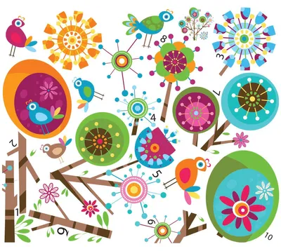 Produktbild von Wandaufkleber – Mehrfarbiger Baum für Kinder – Transparenter Hintergrund – 80 x 95 cm