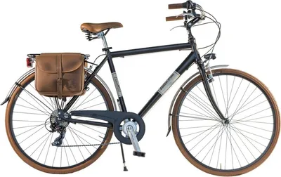 Produktbild von Dolce Vita by Canellini Fahrrad Citybike Mann Aluminium mit Seitentaschen - Schwarz 50