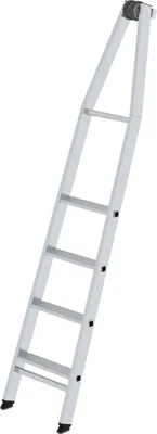 Produktbild von MUNK Stufen-Glasreinigerleiter mit nivello-Traverse, 4-stufiges Oberteil