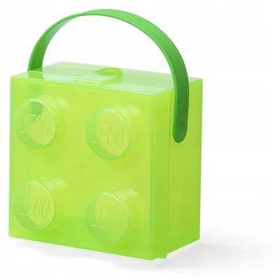Produktbild von LEGO-Box 2x2 – transparent grün