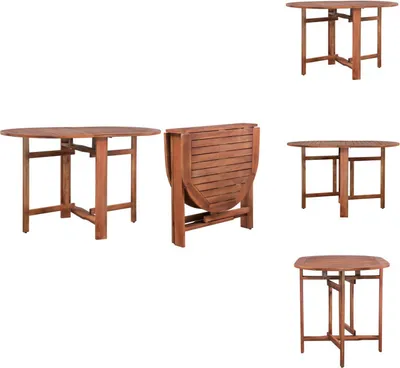 Immagine prodotto di vidaXL Tavolo da giardino pieghevole 120 x 70 x 74 cm in legno massiccio di acacia - Tavoli da giardino