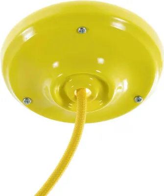 Image de Kit de rosace en porcelaine Creative-Cables - Jaune