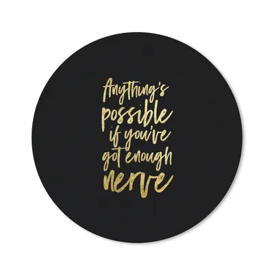 Produktbild von MuchoWow® Mauspad Mousepad Selbstvertrauen - Gold - Schwarz - Zitate 40x40 cm - Mousepads - Maus Mat - Pad - Mausunterlage - Schreibtisch Accessoires