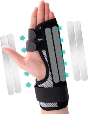 Produktbild von Trigger-Fingerschiene, Multi-Finger-Orthese für Mittel-, Zeige-, kleinen oder Ringfinger, Handorthese mit Fingerunterstützung für Mittelhandfraktur