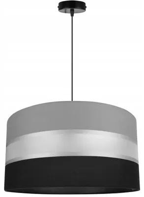 Produktbild von Pendelleuchte verstellbar mit Stoff Lampenschirm – Hängelampe Deckenleuchte Modern