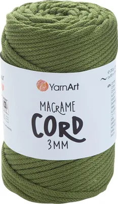 Produktbild von Yarn Art Macrame Cord 3 mm 85 m 787 Olive Green Schnur