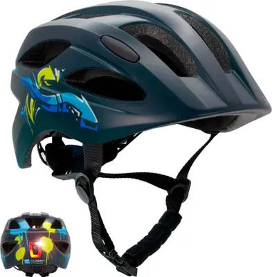 Produktbild von Kinderfahrradhelm 6-12 Jahre | Schwarz/Blau| Crazy Safety| EN1078