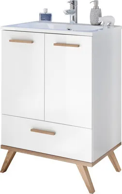 Obrázok produktu pre Skrinka pod umývadlo Pelipal Quickset 923 biela lesklá 60,5 x 87,5 x 46 cm 923.016019