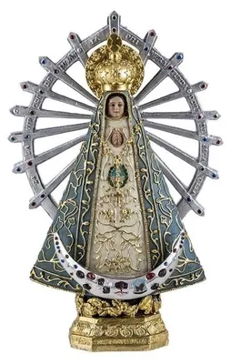Produktbild von DRW Figur Jungfrau von Lujan Argentinien, Kunstharz, handbemalt, 25 cm