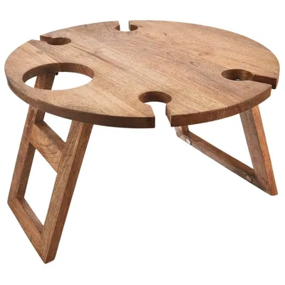Produktbild von ORION Picknick-Tabletttisch Mango Ø 395 cm Holz 153878
