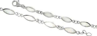 Zdjęcie produktu dla F Bransoletka 925/- srebro opal biały