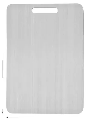 Image de Planche à découper, acier inoxydable 304, double face, bleu marine