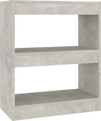 Produktbild von vidaXL Bücherregal/Raumteiler Betongrau 60x30x72 cm