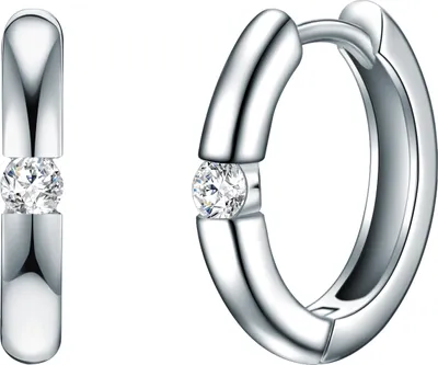 Produktbild von Trilani Creolen Sterling Silber Zirkonia 50030060