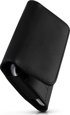 Produktbild von moex® Handy Quertasche kompatibel mit Samsung Galaxy S21 Ultra - Hülle mit Gürtelclip, Schwarz