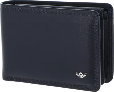 Produktbild von Golden Head Leder Geldbörse Polo RFID Protect Minischeintasche 1040 Marineblau dunkelblau