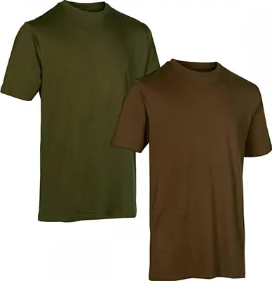 Produktbild von Deerhunter 2er-Pack T-Shirts Herren (Green/Brown Leaf) Größe M