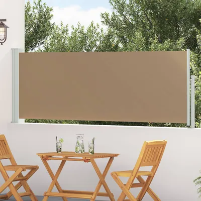 Obrázok produktu pre Retračná bočná markíza Sivohnedá 300 x 100 cm Polyester