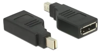 Image de Displayport Adapter Delock mini DP -> DP St/Bu 4K 90ø sw