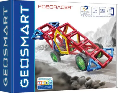 Produktbild von GeoSmart magnetisches Konstruktionsspielzeug Roboracer STEM Auto