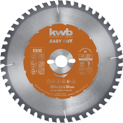 Produktbild von kwb Kreissägeblatt 300 x 30 mm – Universell für Holz und Metallreste